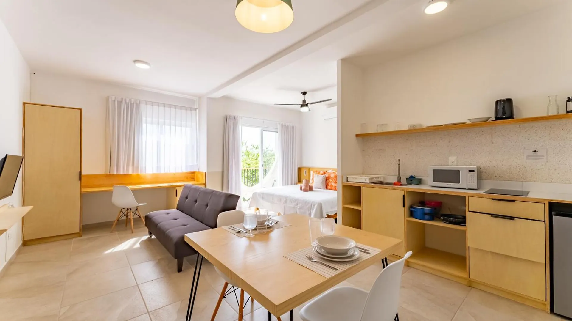 Apartment Bed Away Studios Cancún